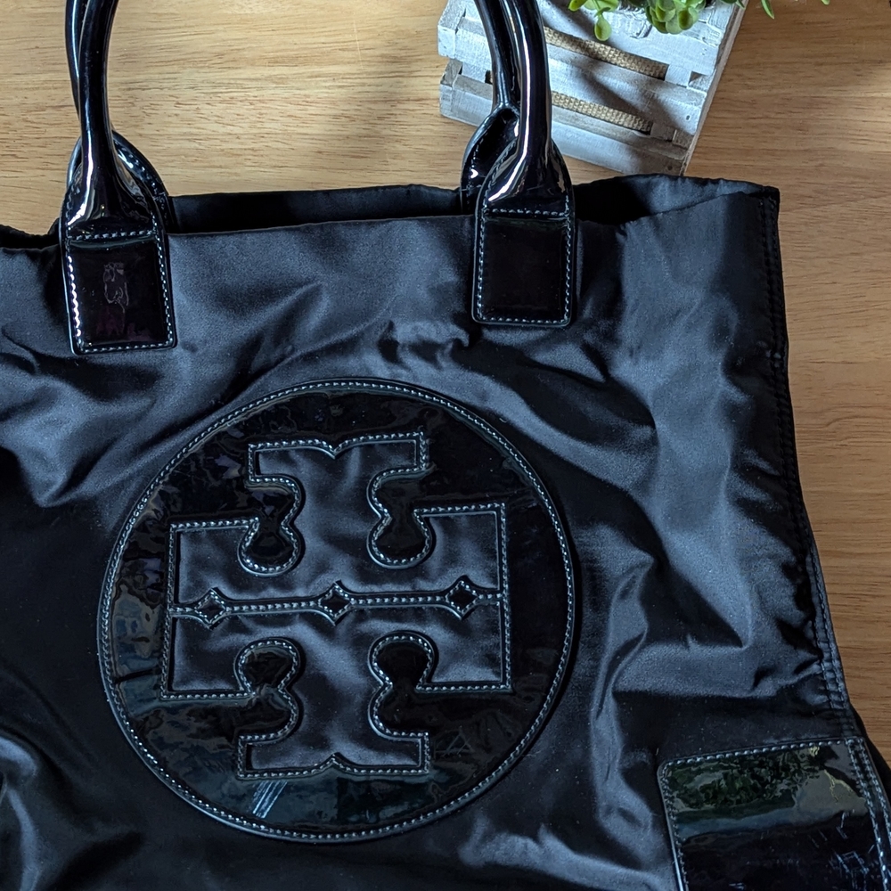 Tory Burch Ella Black Tote Bag